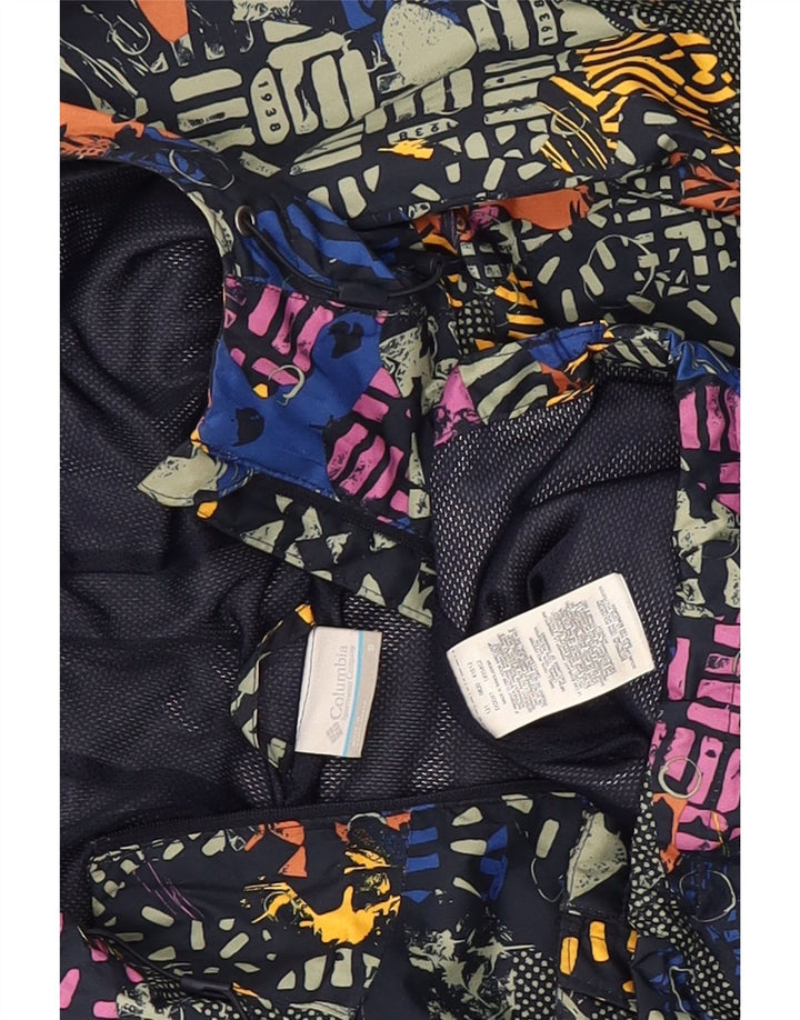 Columbia Veste de pluie à motif abstrait pour femme UK 10 Small Multicolore