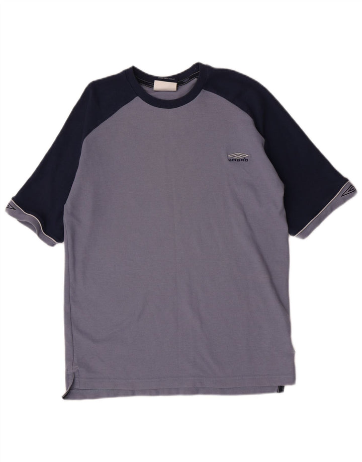 Umbro T-Shirt Homme Haut Large Bleu Colorblock Polyester