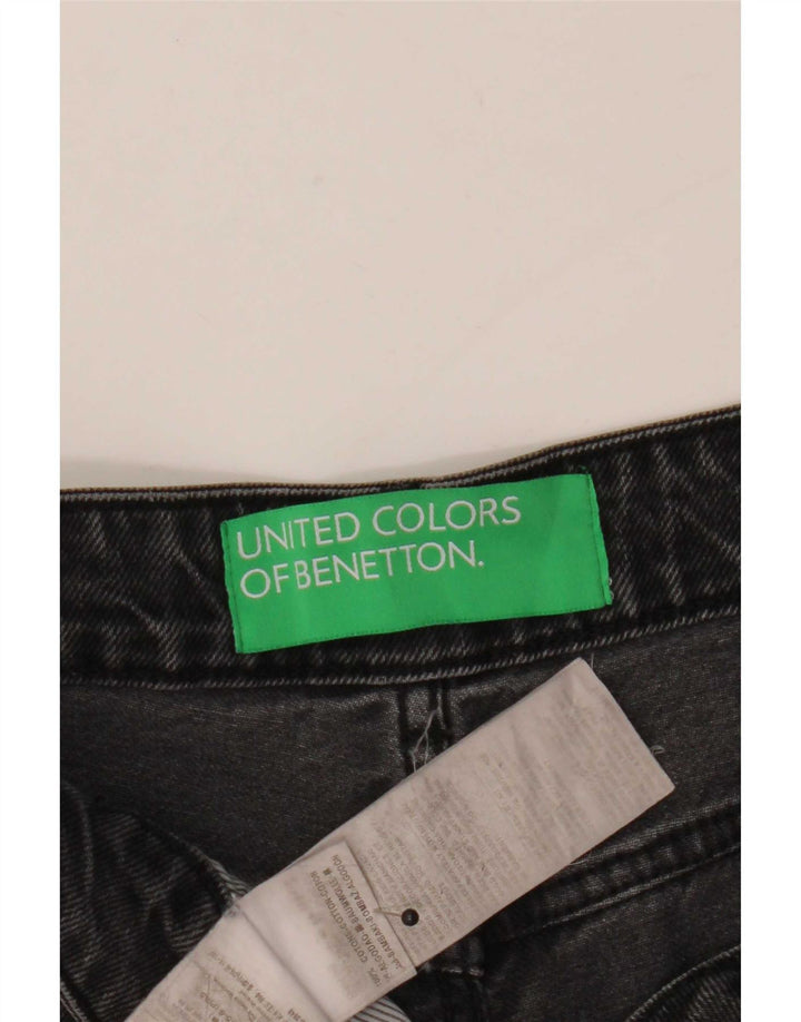 Benetton Jean Fuselé Femme W30 L27 Gris Coton