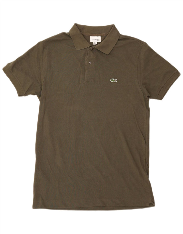 LACOSTE Polo Coupe Classique Homme Kaki Moyen Coton