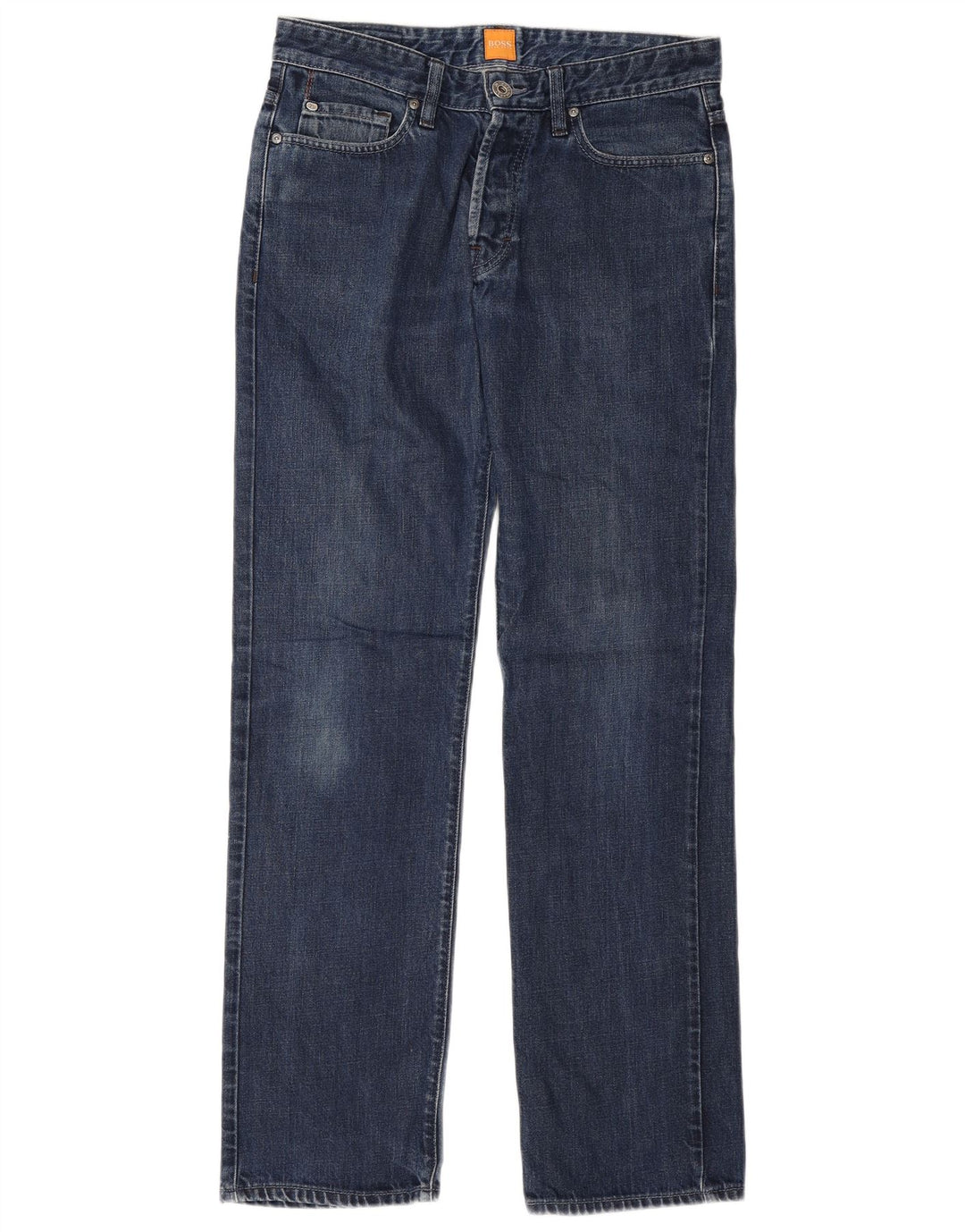 Hugo Boss Jean droit W31 L34 bleu coton homme