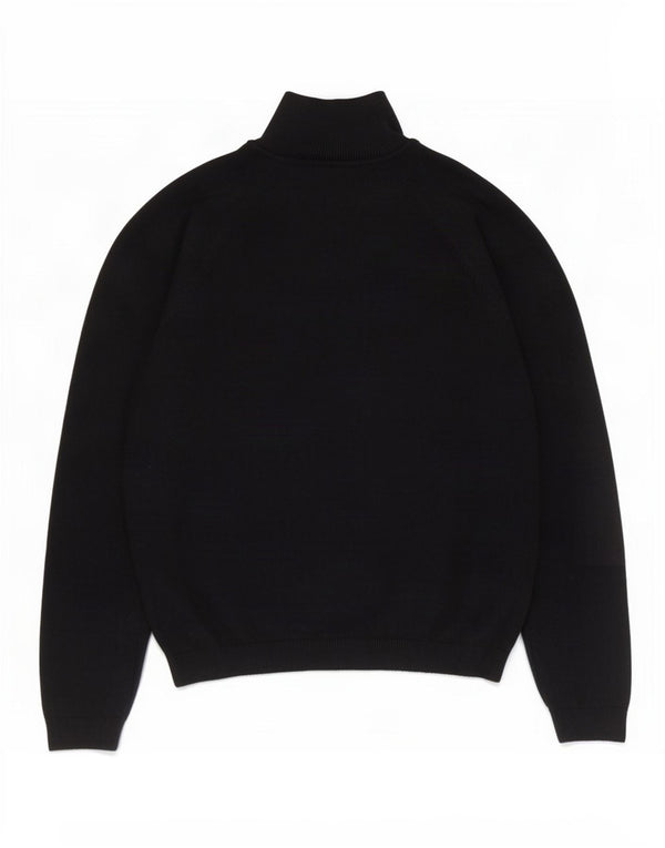 Zara Pull col roulé pour femme UK 10 Small Noir Viscose