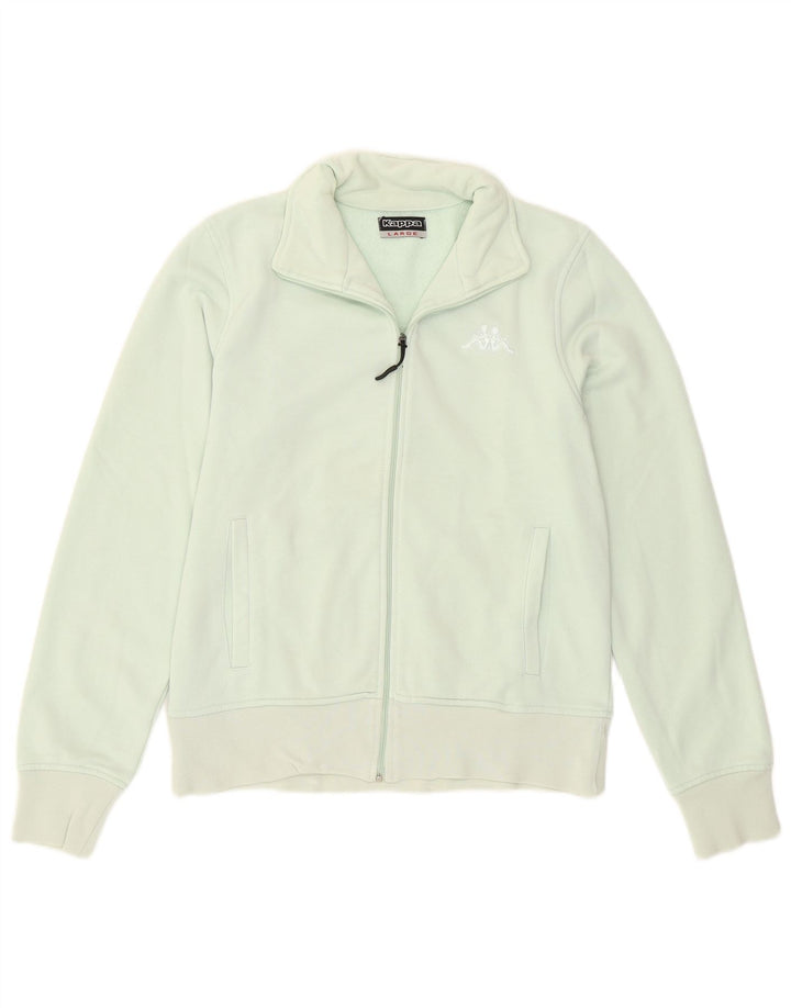 Kappa Veste de survêtement pour femme UK 14 Large Vert Coton