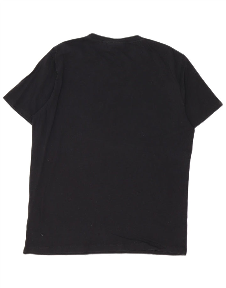 CALVIN KLEIN T-Shirt Graphique Homme Noir Moyen Coton