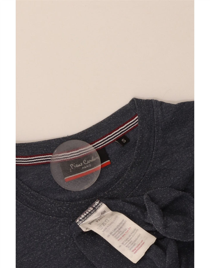 Pierre Cardin T-Shirt Homme Haut Petit Bleu Marine Coton