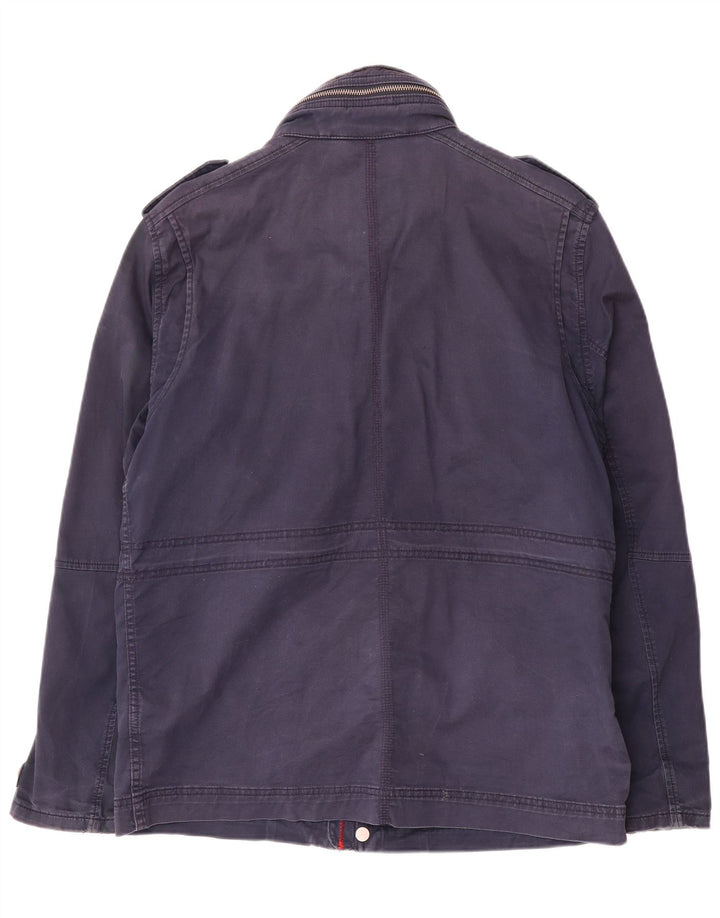 Timberland Veste militaire pour homme UK 38 Coton bleu marine moyen