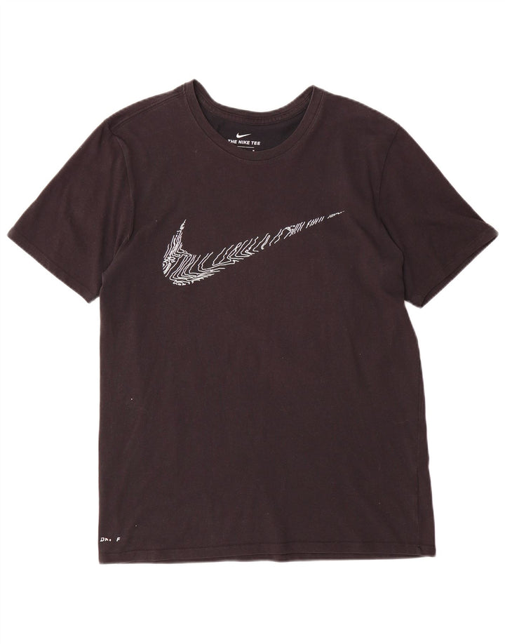 NIKE T-shirt graphique coupe athlétique pour hommes, noir moyen