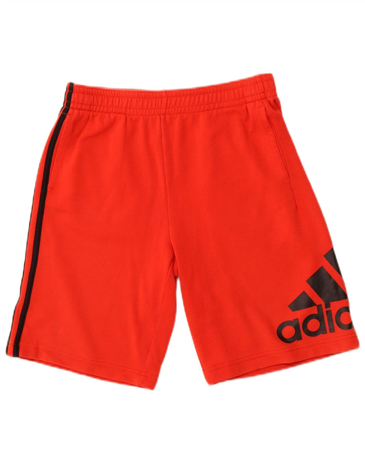 Adidas Short de Sport Graphique Garçon 15-16 ans Rouge Coton