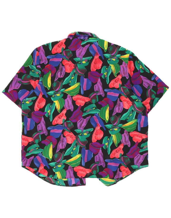 C&A Femme Canda Abstract Pattern Shirt Blouse EU 50 3XL Multicolore