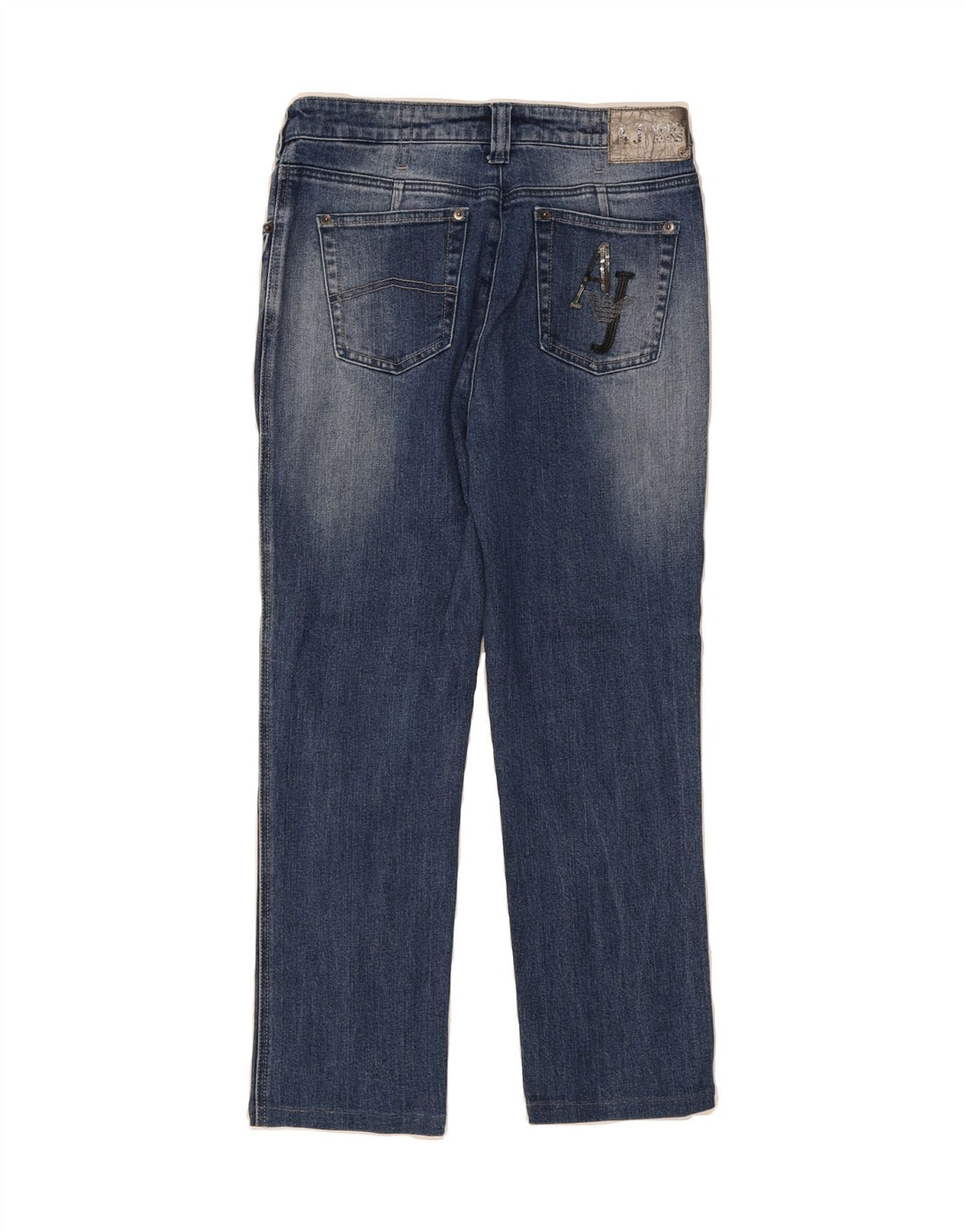 ARMANI Womens Straight Jeans W31 L27 Blue Cotton Vintage Armani and Second-Hand Armani from Messina Hembry 