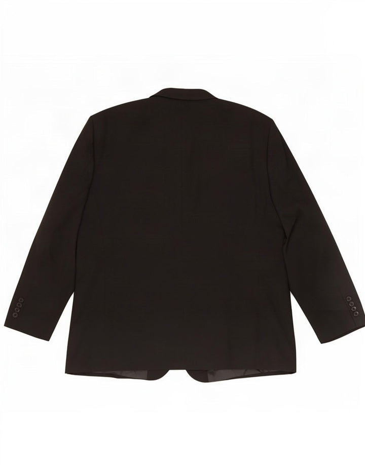 Marks & Spencer Veste blazer à 2 boutons pour homme UK 52 3XL Noir Polyester