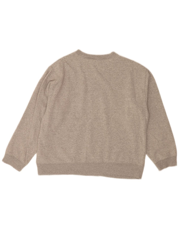 Gap Sweat-shirt graphique coupe ample pour femme UK 14 Gris moyen en coton