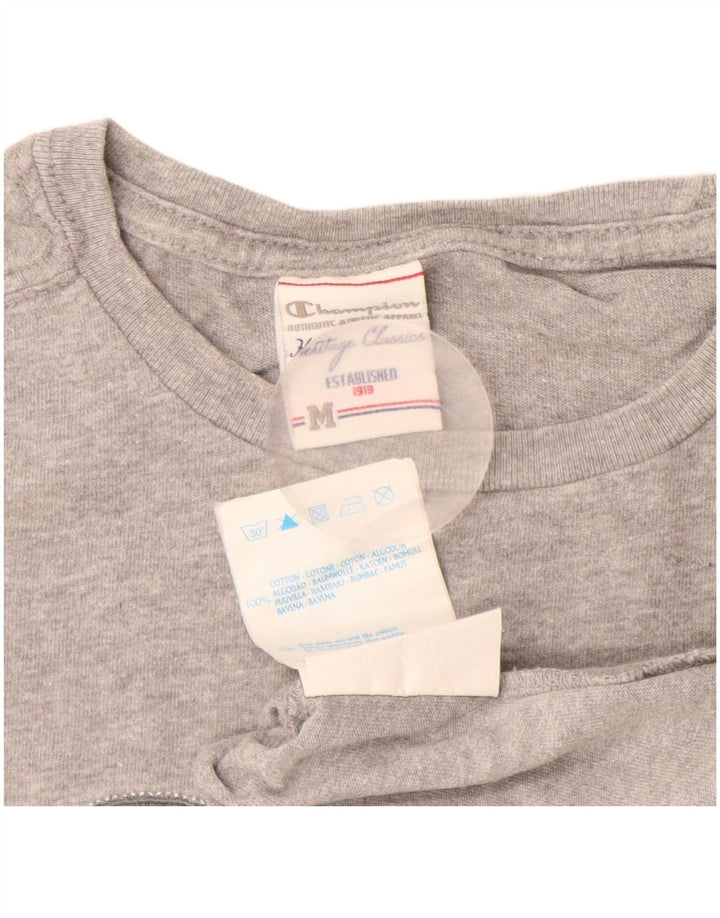 CHAMPION T-shirt graphique Heritage Classics pour femme UK 12 Gris moyen