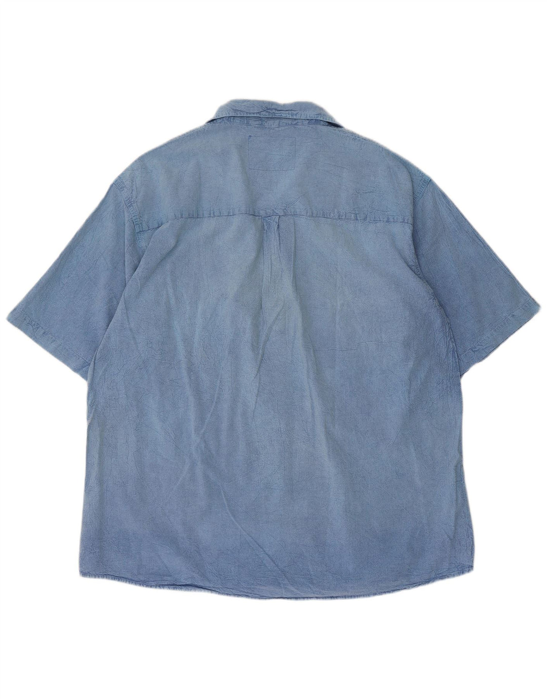 vintage Chemise à manches courtes pour hommes Grand Bleu