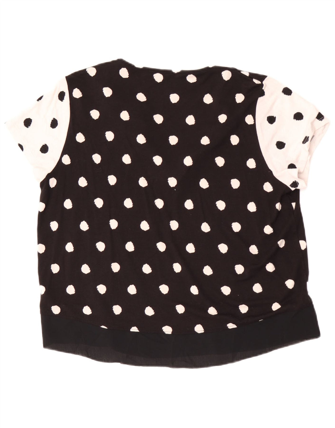 Marks & Spencer Chemisier pour femme UK 46 Large Viscose à pois noirs