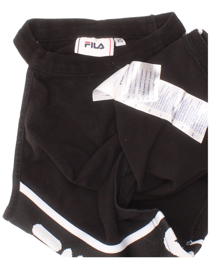 Fila Femme Graphic Crop Top XS Noir Coton