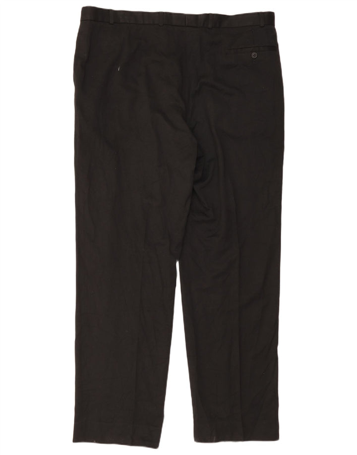 Marks & Spencer Pantalon de Costume Pegged Homme W42 L33 Noir Viscose