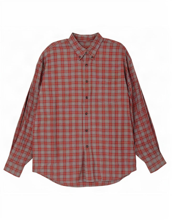 Einhorn Chemise en flanelle pour homme 2XL Gris à carreaux