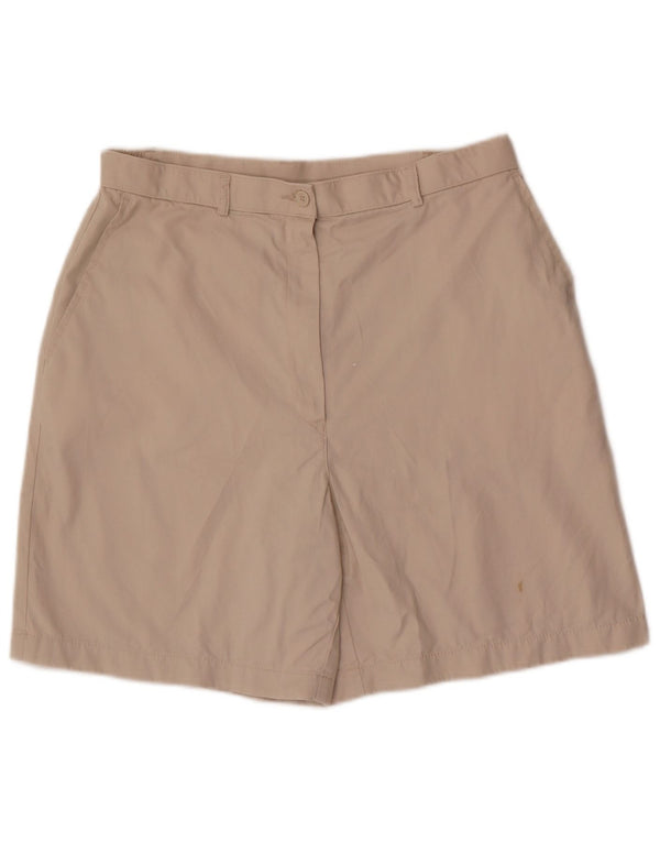 Marks & Spencer Short chino taille haute pour femme UK 16 Large W30 Coton beige