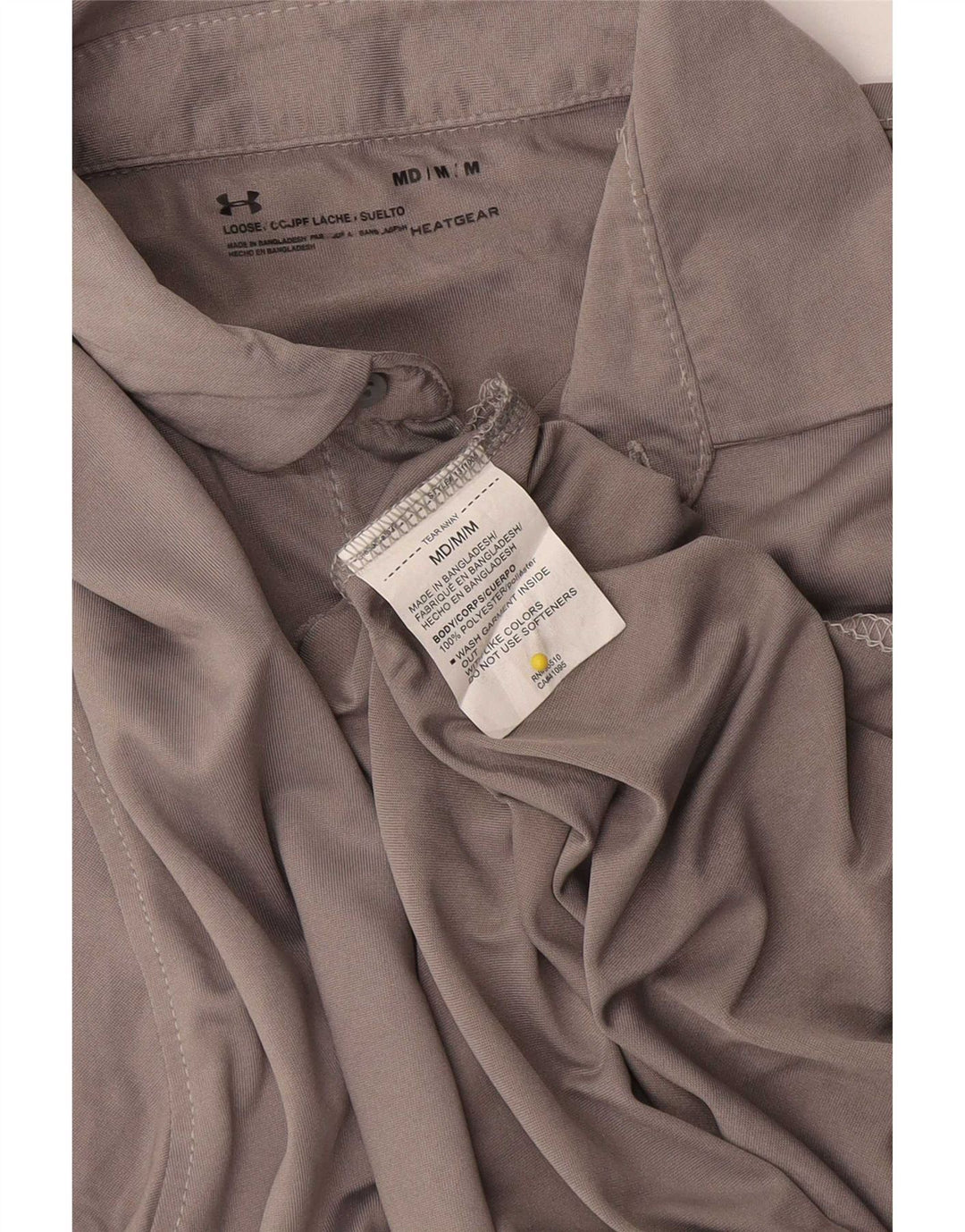 Under Armour Polo Heat Gear Homme Gris Moyen Polyester