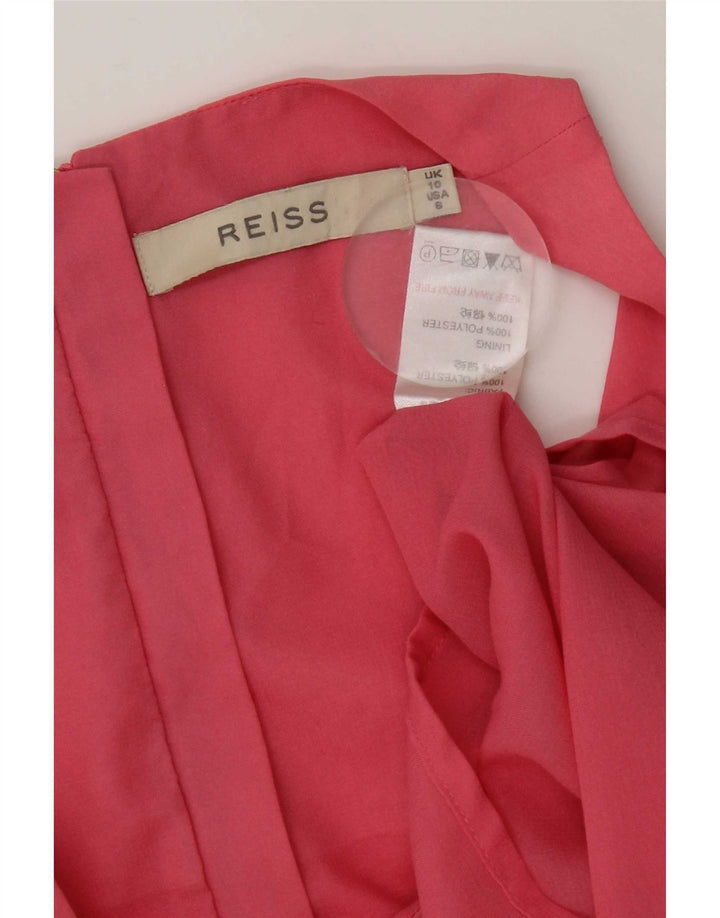 Reiss Débardeur Regular Femme UK 10 Petit Rose Polyester