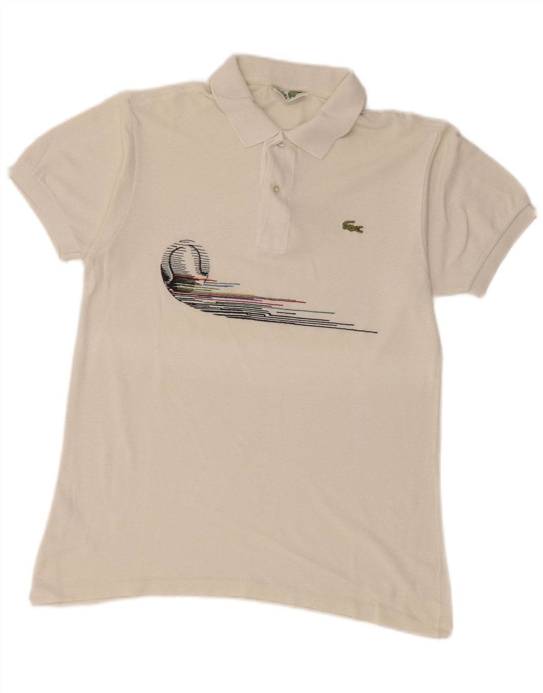 LACOSTE Polo Homme Taille 3 Petit Coton Blanc