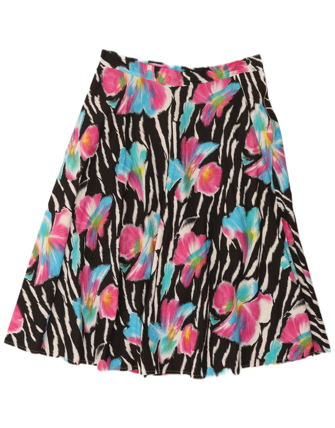 jupe évasée femme vintage W32 Medium Multicolore Floral