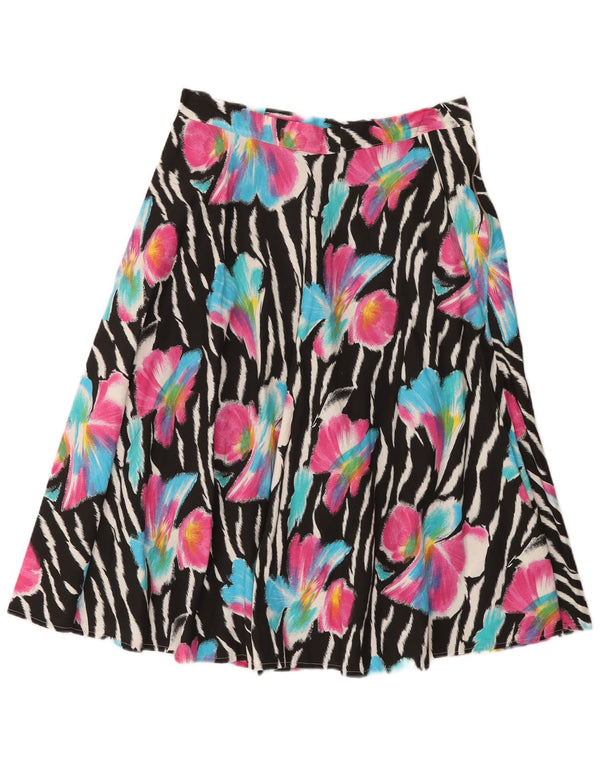 jupe évasée femme vintage W32 Medium Multicolore Floral