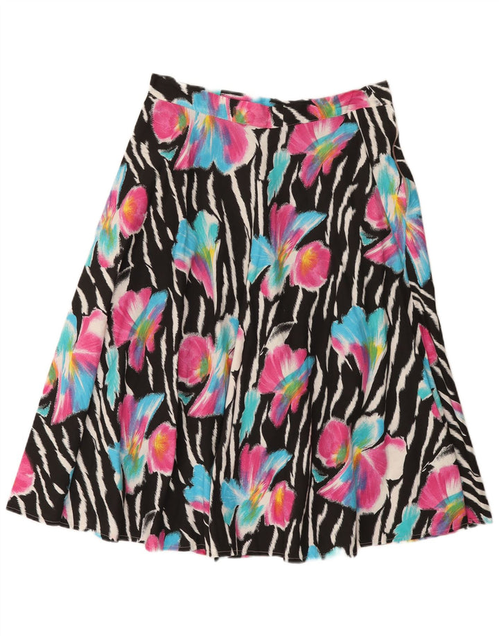 jupe évasée femme vintage W32 Medium Multicolore Floral