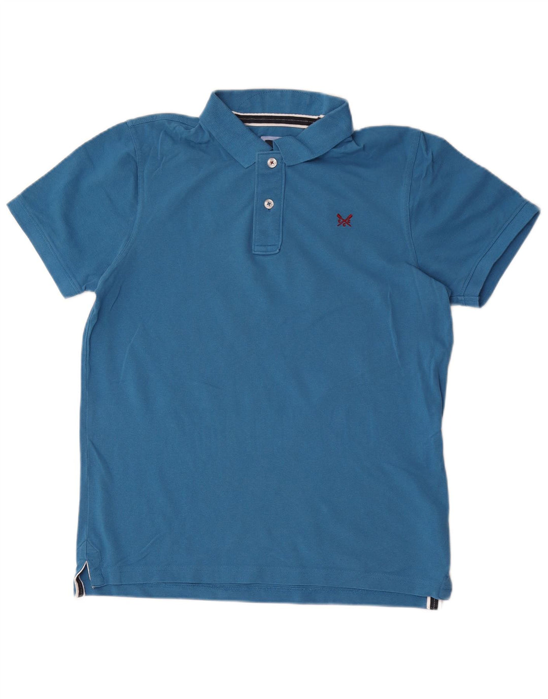 Crew Clothing Polo Homme Bleu Moyen Coton