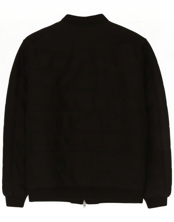 Zara Veste Bomber Homme UK 42 XL Noir Polyester