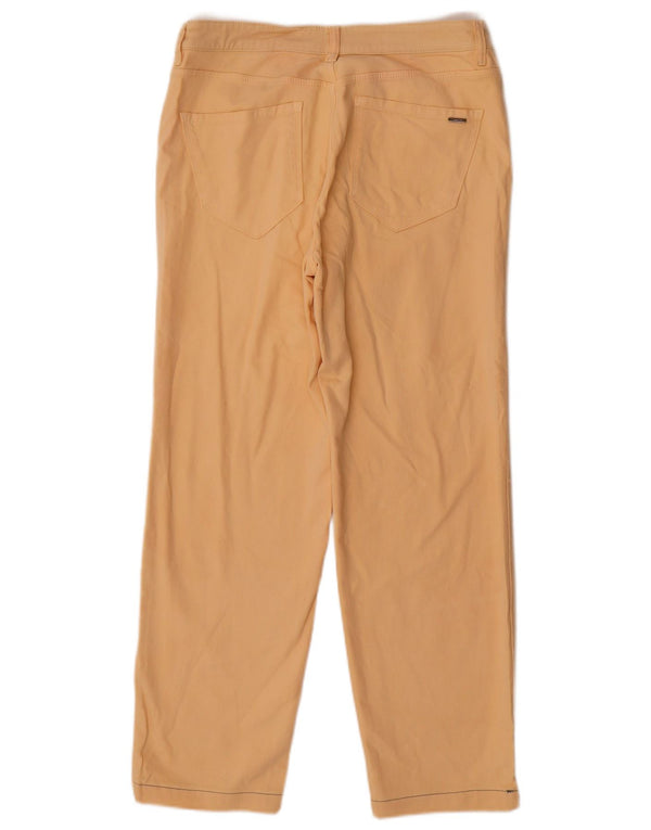 Massimo Dutti Pantalon décontracté droit pour femme EU 40 Medium W30 L27 Jaune