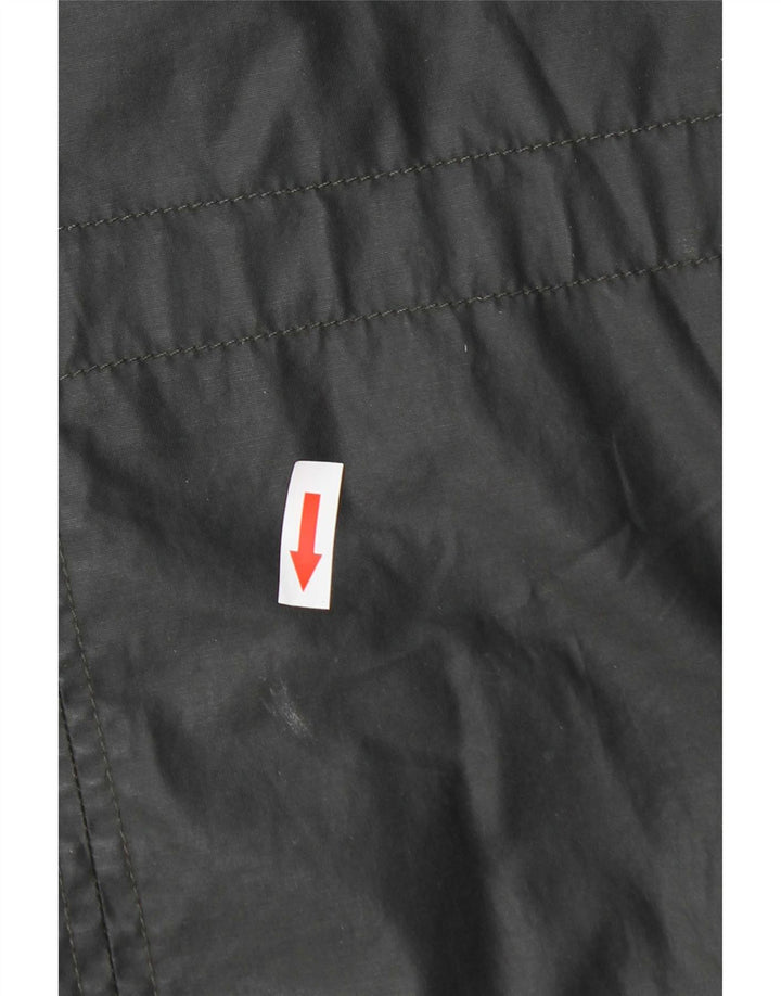 Marks & Spencer Veste parka cirée à capuche pour femme UK 14 Large Gris