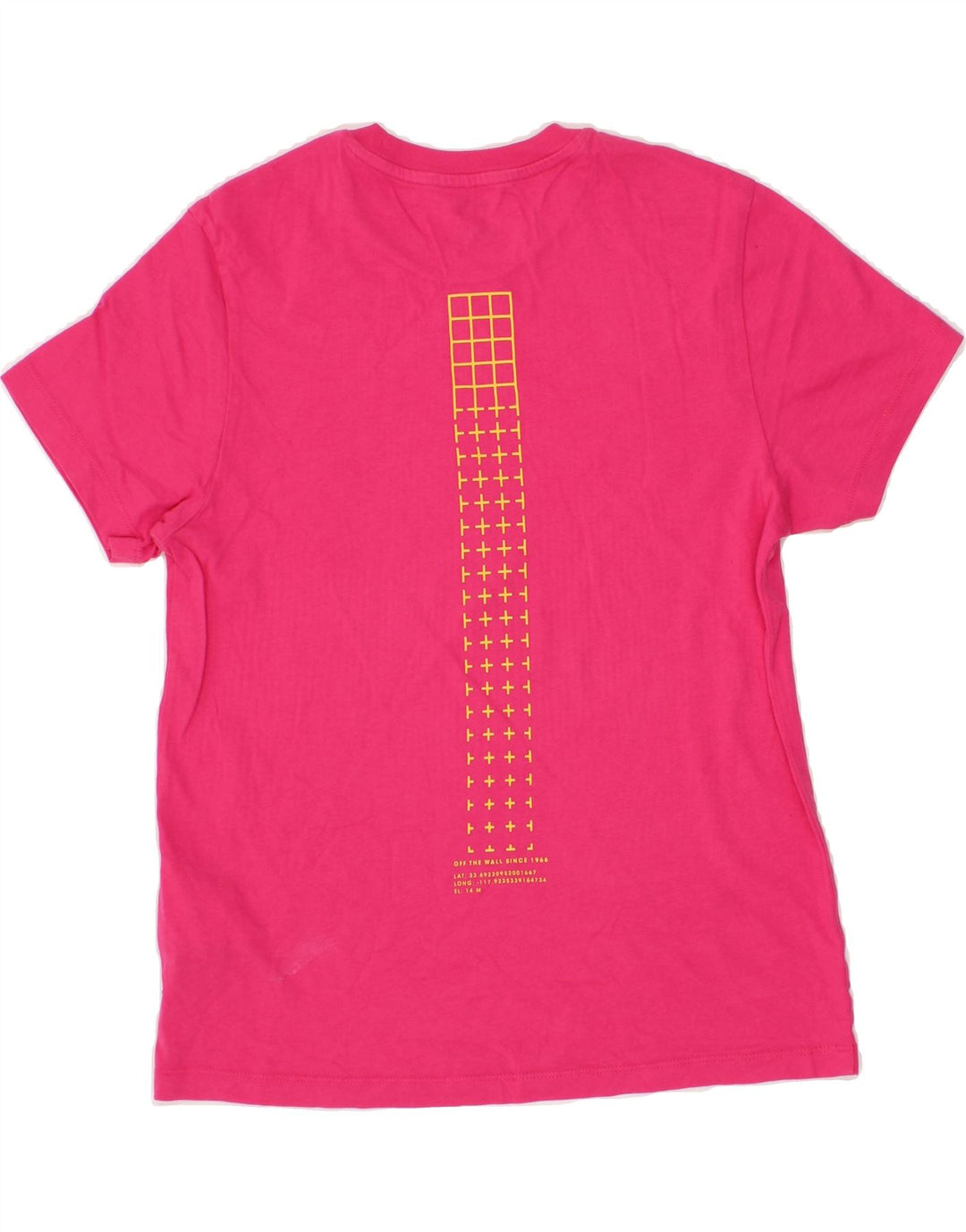 VANS Womens T-Shirt Top UK 10 Small Pink Cotton Vintage Vans and Second-Hand Vans from Messina Hembry 