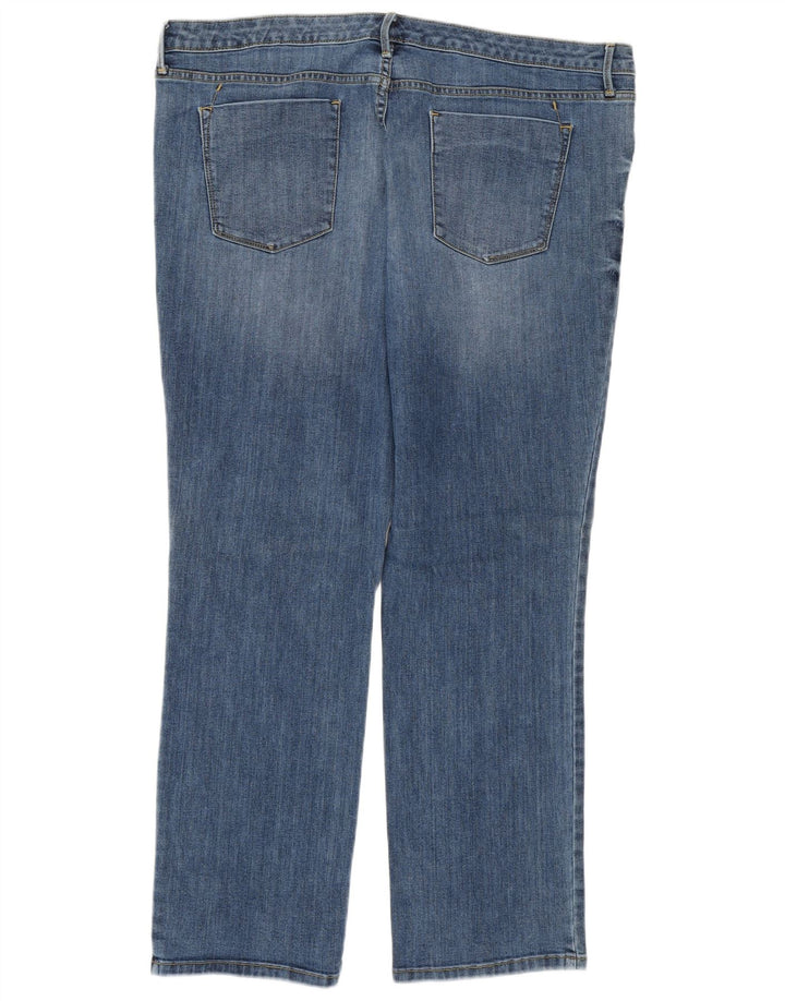 Mossimo Jean droit taille moyenne pour femme US 18 2XL W40 L29 Bleu Coton