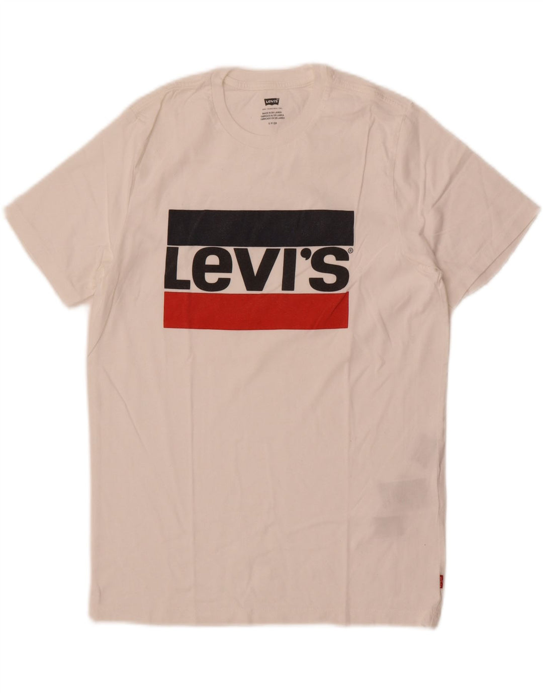 Levi's T-Shirt Graphique Homme Petit Blanc Coton