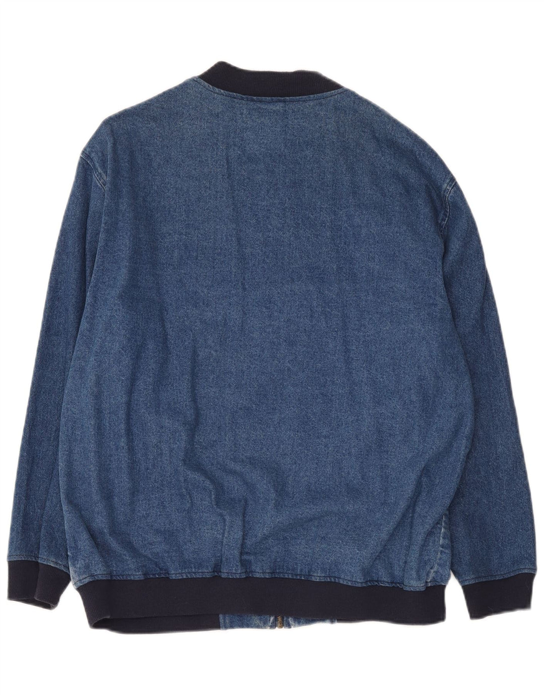 Asos Femme Veste En Jean Oversize UK 10 Petit Bleu Colorblock Coton