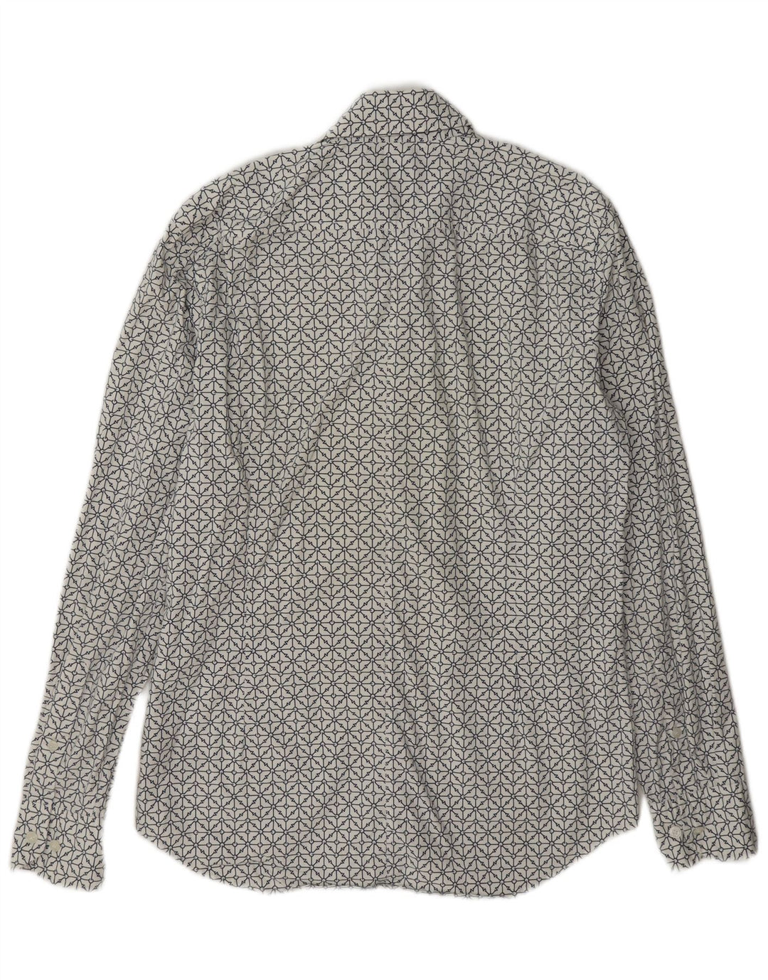 G-Star Chemise Super Slim Fit Homme Blanc Moyen Coton Géométrique