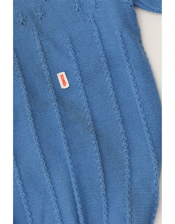 VINTAGE Womens Oversized Cardigan Sweater IT 50 XL Blue Acrylic Vintage Vintage and Second-Hand Vintage from Messina Hembry 