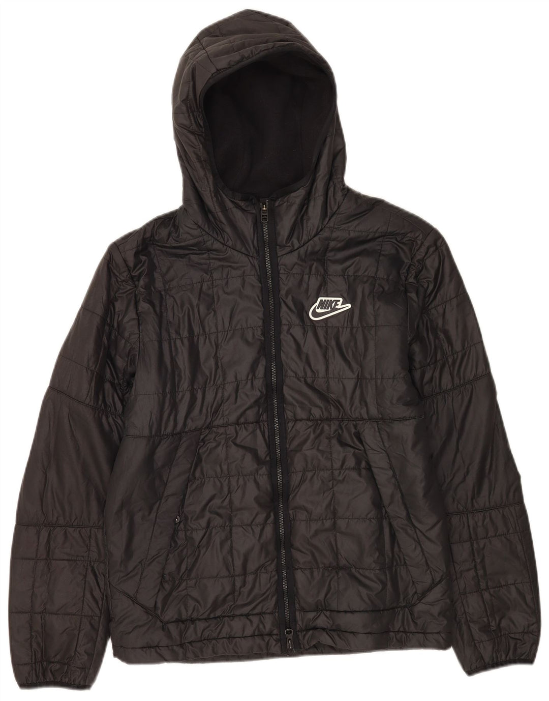 Nike Veste coupe-vent à capuche pour homme UK 36 Petit Noir