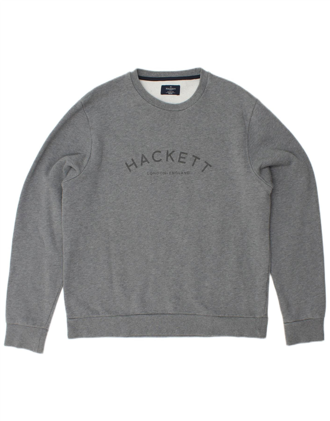 HACKETT Sweat-shirt graphique coupe classique pour homme en coton gris moyen