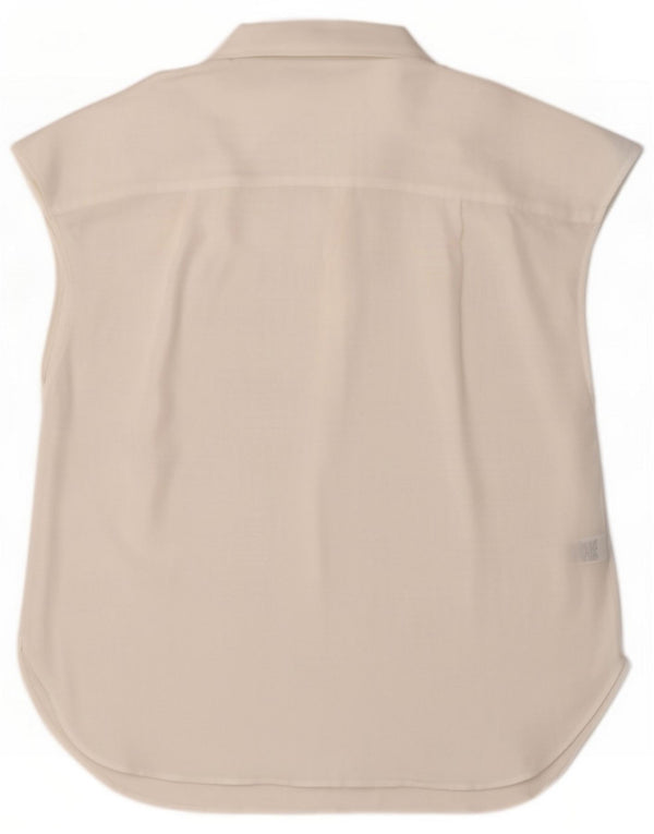Marks & Spencer Chemisier pour femme UK 14 Large Blanc Polyester