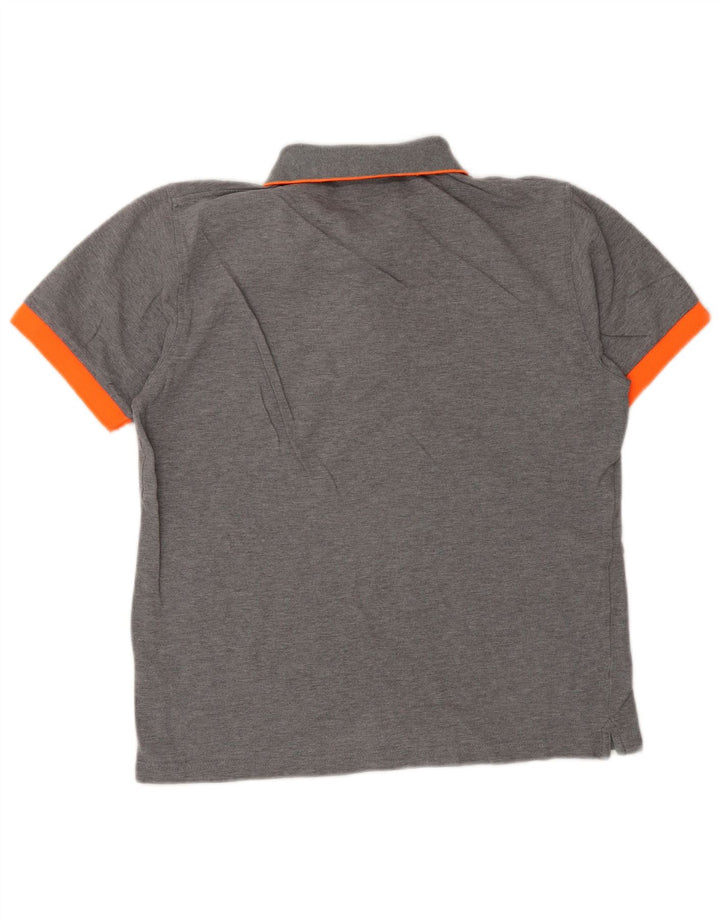 SUN68 Polo Homme Gris Moyen Coton