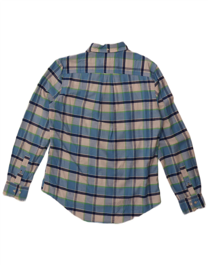 Tommy Hilfiger Chemise Stretch Homme Petit Carreau Bleu Coton