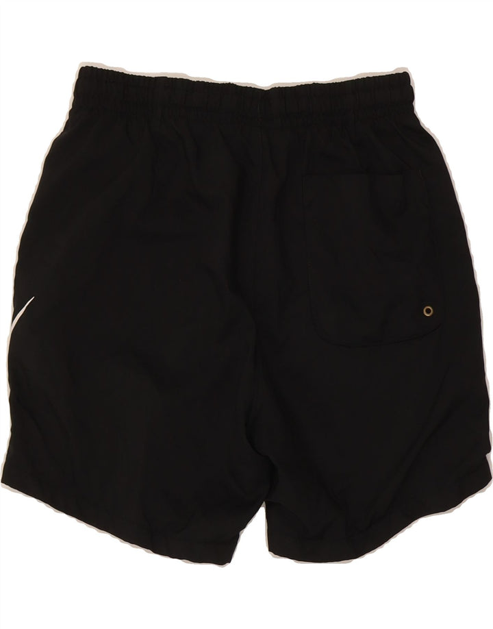 NIKE Womens Graphic Sport Shorts UK 10 Small  Black Polyester Vintage Nike and Second-Hand Nike from Messina Hembry 