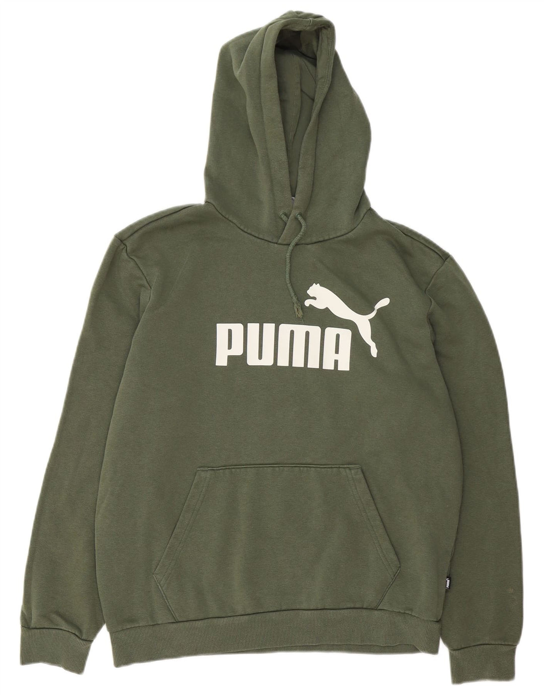 Puma Pull à Capuche Graphique Homme Kaki Moyen Coton