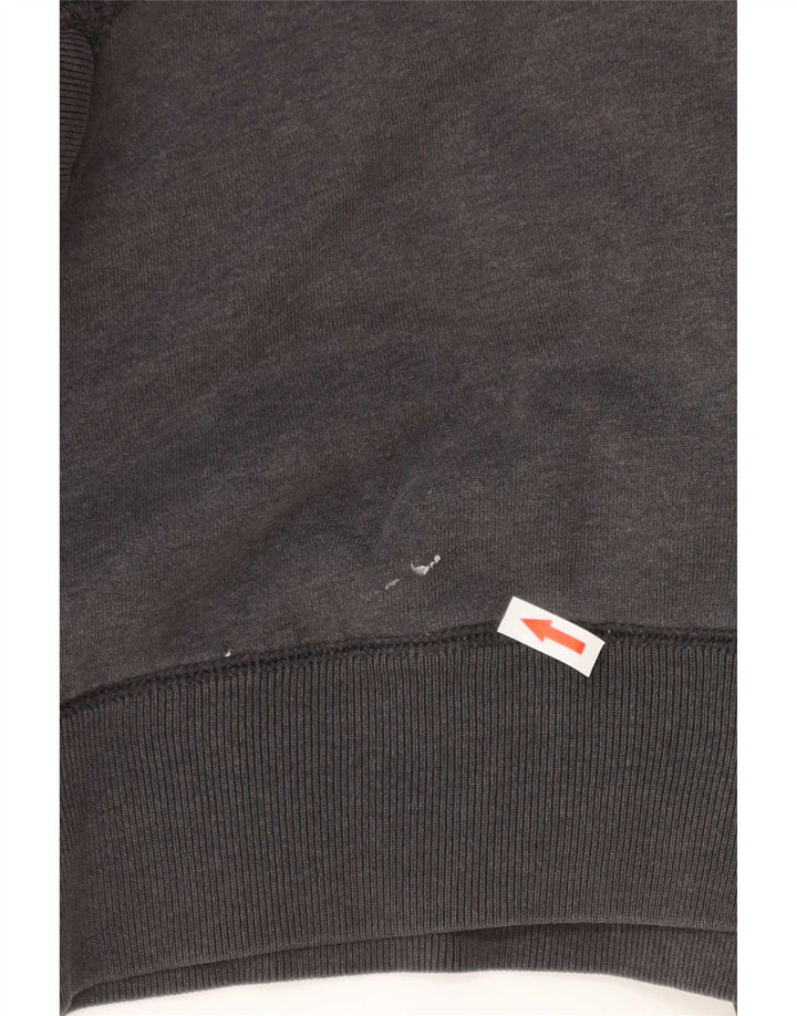 Superdry Pull à capuche pour homme Large Gris Coton