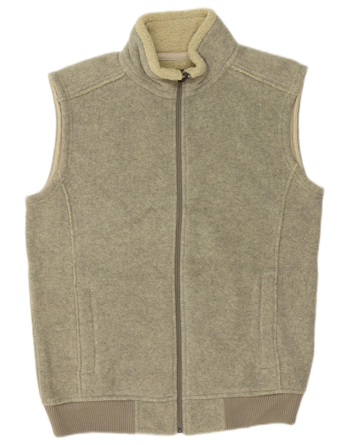 Marks & Spencer Veste de survêtement sans manches pour homme Kaki moyen Polyester