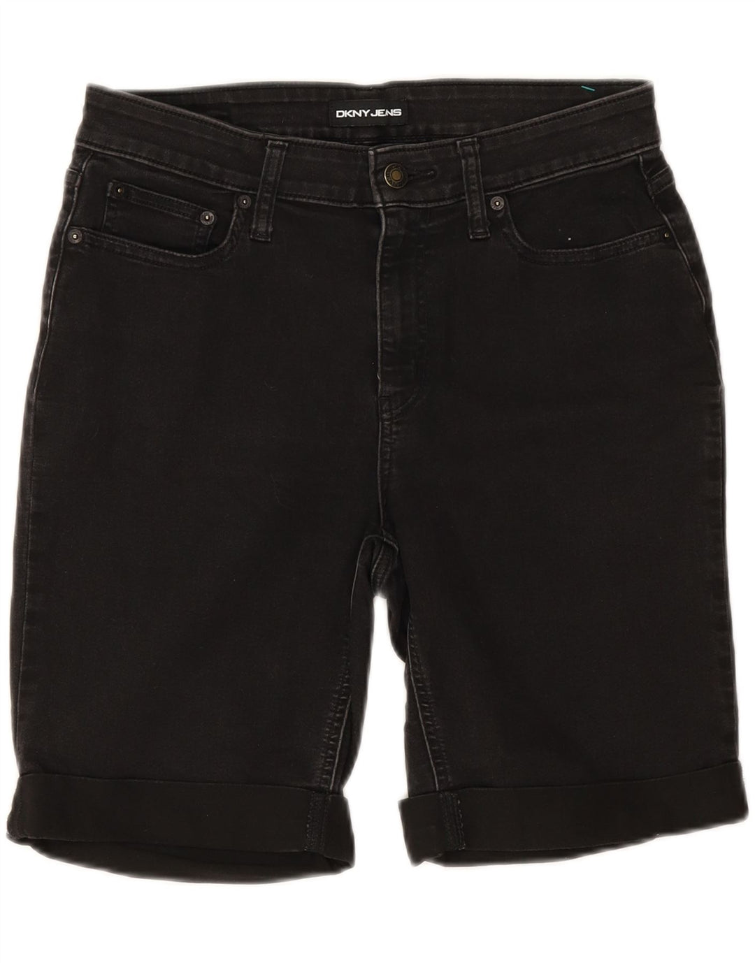 Dkny Short en jean pour femme US 10 Medium W28 Coton noir