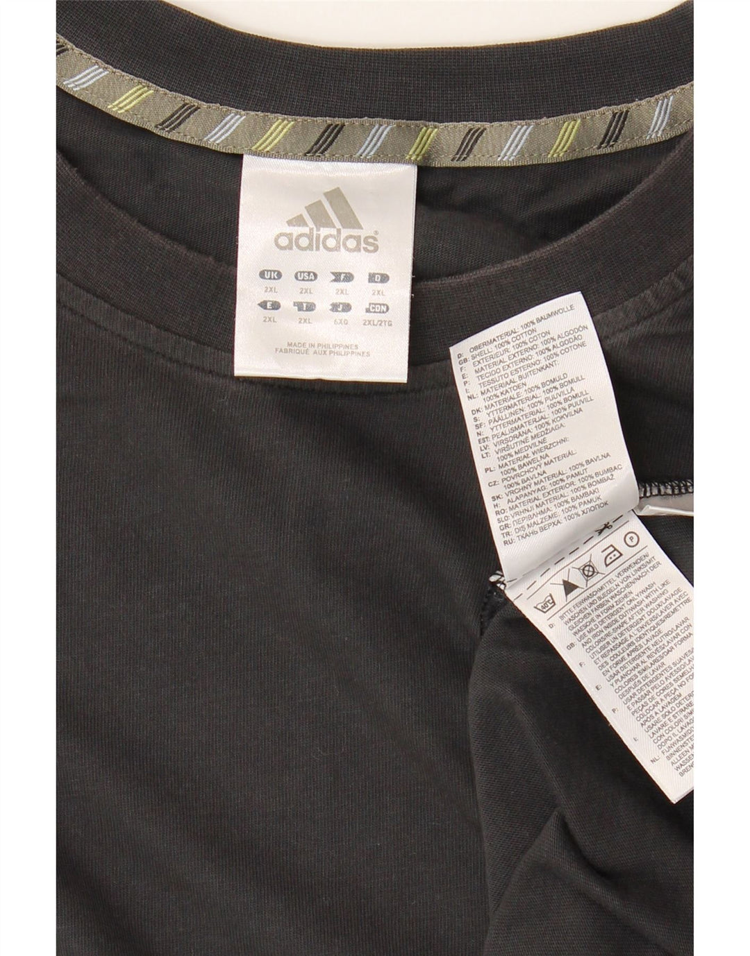 Adidas T-Shirt Homme Top 2XL Coton Noir